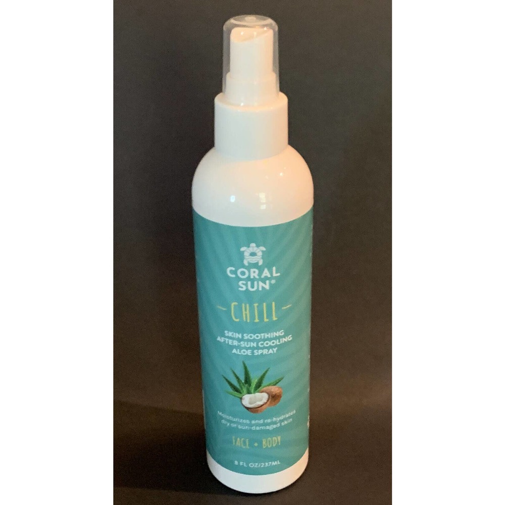 CORAL SUN Aloe Spray 8 Fl Oz / 237 mL ~ NEW ~ FAST SHIPPING